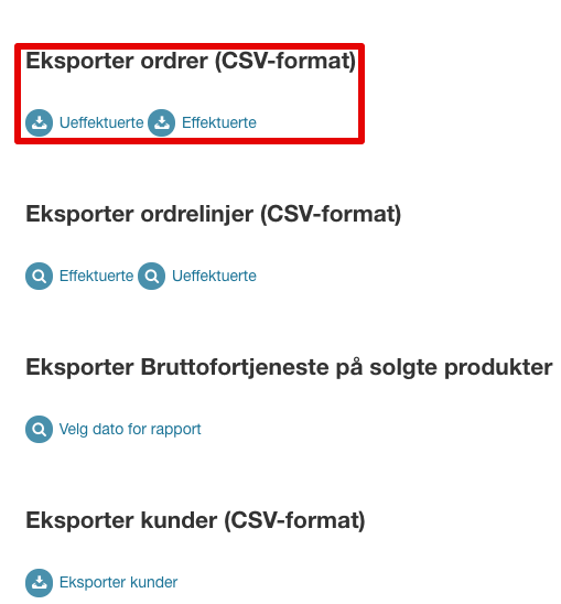 Ordrer > Eksport | 24NB 2021-07-27 10-12-24
