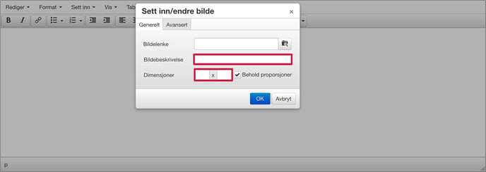 Bild-dimensjoner