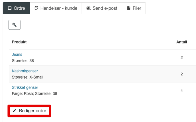 Ordrer > Ordreoversikt > Vis ordre > Ordredetaljer | 24NB 2021-05-31 15-47-07