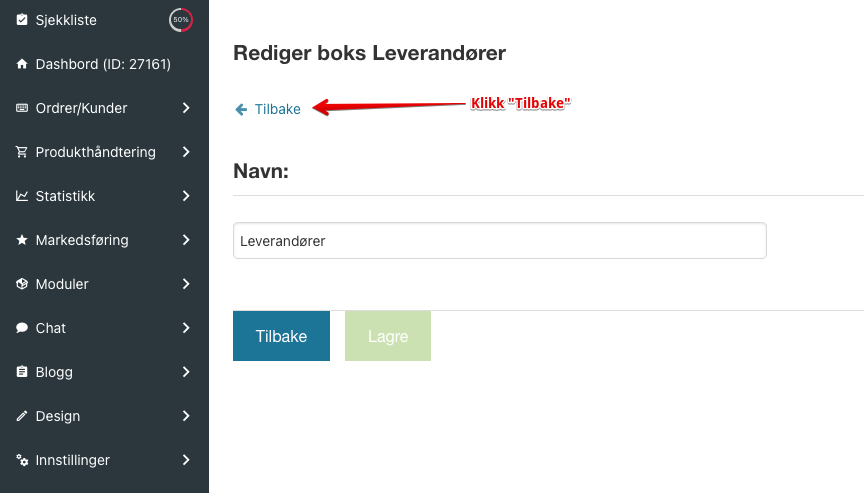 Redigering av boks