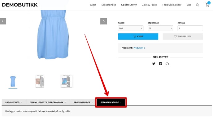 Nytt faneark ligger nå på produktet-1