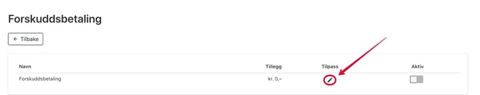 Forskuddsbetaling-tilpass