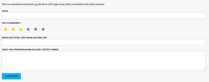 Skrive produktanmeldelse