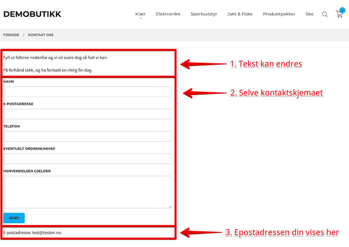 Kontaktskjema