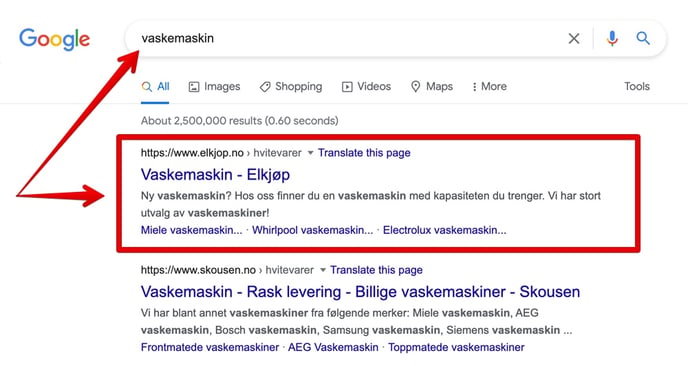 søkeresultat