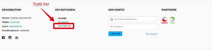 Finn lenken til kontaktskjema