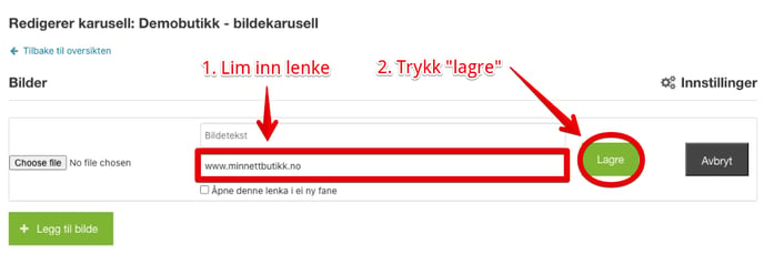 lenke og lagre